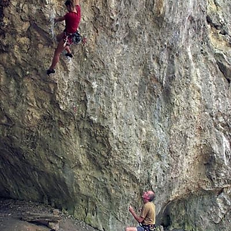 Nina Kovaříková and her first 8a